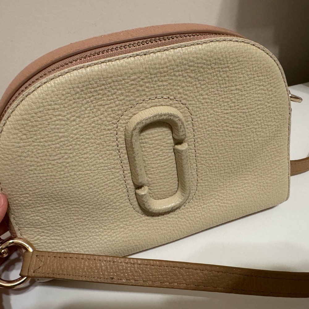 Marc Jacobs Beige and Brown Crossbody Bag